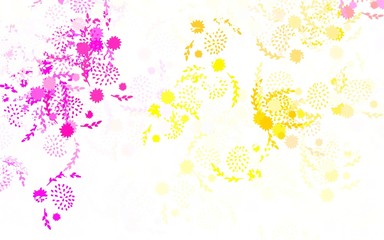 Obraz na płótnie Canvas Light Multicolor vector elegant pattern with flowers