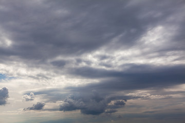 Fototapeta na wymiar Grey sky wallpapers. evening heaven with grey cloudscape 