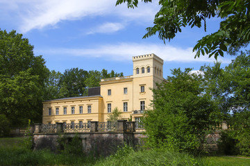 Fototapeta na wymiar Steinhoefel Palace in federal state Brandenburg, Germany