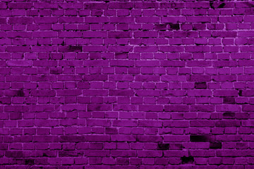 Plakat Pink brick building wall. Interior of a modern loft. Background for design and interview recording.