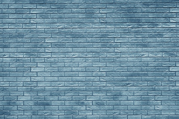 Blue brick building wall. Interior of a modern loft. Background for design and interview recording.