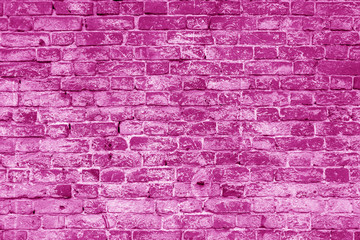 Fototapeta na wymiar Pink brick building wall. Interior of a modern loft. Background for design and interview recording.