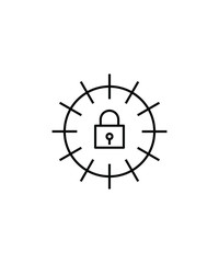 lock icon,vector best line icon.
