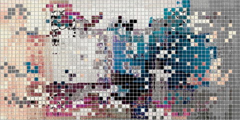 Fototapety  abstract art seamless pattern background.modern artistic illustration pattern.