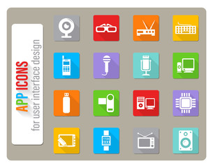 gadget icon set