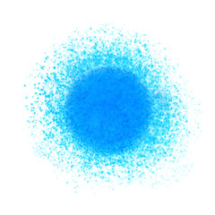 Abstract illustration, round shape watercolor stain, isolated