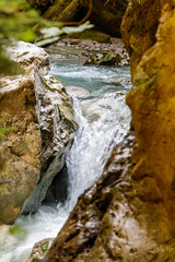 Gebirgsbach, Seisenbergklamm und Weißbach in Weißbach bei Lofer, Austria