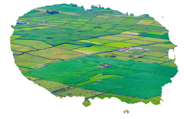Ilha terceira, Açores, mapa © António Duarte