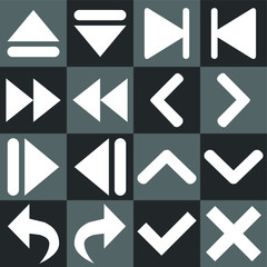 arrow icons set