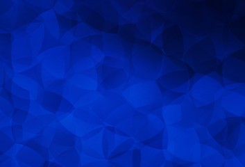 Obraz premium Dark BLUE vector gradient triangles texture.