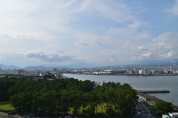 Fototapeta premium The view of Numazu city in Sizuoka Prefecture, Japan
