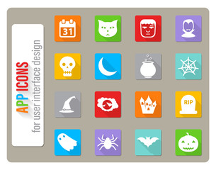 Halloween simply icons