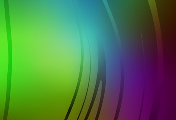 Light Pink, Green vector background with wry lines.