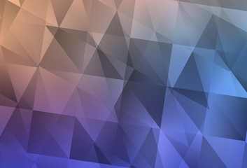 Light Blue, Yellow vector polygon abstract layout.