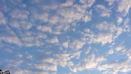 Blue sky with clouds