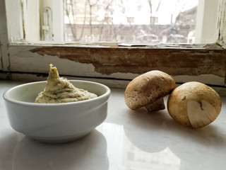 mushrooms and cheese