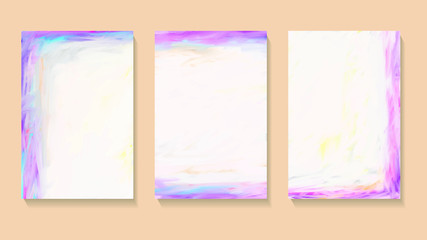 Set of three abstract backgrounds.