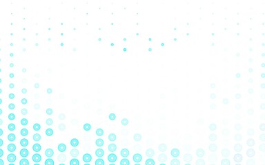 Light Blue, Green vector texture with disks.
