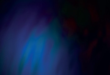 Dark BLUE vector blurred bright pattern.