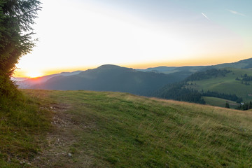 Obraz premium sunrise in the mountains