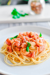 Seafood pasta