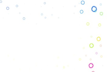 Light Multicolor vector template with circles.
