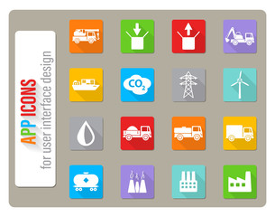 Industrial simply icons