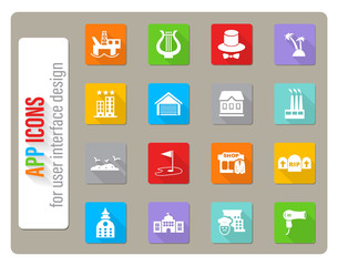 infrastructure icon set