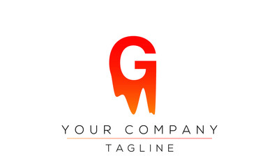 Letter G Logo Design, Creative Modern Icon G DRIP GLOOMY