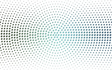 Light Blue, Green vector banner set of circles, spheres. Donuts Background. Creative Design Templates. Technology halftone illustration.