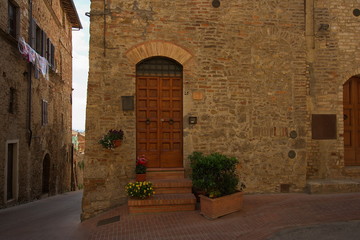 Fototapeta na wymiar Architecture in San Gimignano, Province of Siena, Tuscany, Italy, Europe 