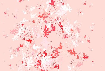 Light Red vector texture with abstract forms.