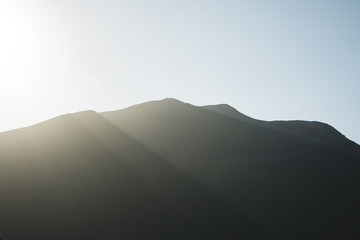 Sunset over the Mountains