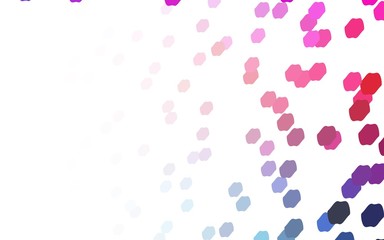 Light Blue, Red vector red banner with set of circles, dots. Donuts Background. Creative Design Template. Technological halftone illustration.