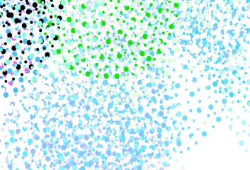 Light Multicolor vector pattern with spheres.