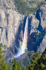 Rainbow in Bridal Veil Falls, Yosemite National Park