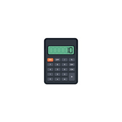 2D Vector Flat Design Calculator. Illustration.