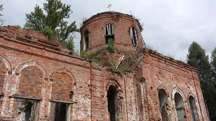 Old ruined Church in Russia