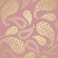 traditional paisley floral pattern , textile , Rajasthan, India	