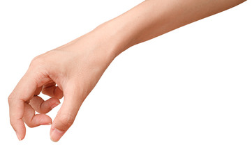 hand holding something like a bottle or can