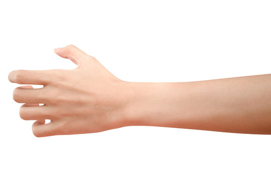 hand holding something like a bottle or can