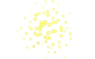 Light Green, Yellow vector backdrop with dots.