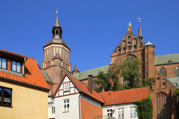 Fototapeta premium St. Mary's church in Stralsund, Baltic Sea, Germany