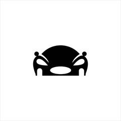 Racing car silhouette logo, Car logo design vector illustration, sports car logo design template vector image