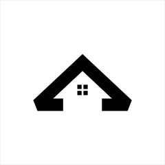 Roof house logo, Roof house logo design vector illustration, roof house logo design template vector image