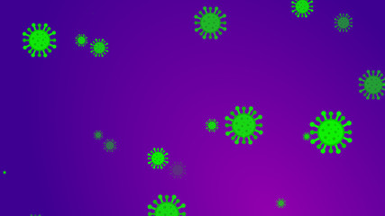 Coronavirus pattern banner background. Abstract healthcare Illustrations concept COVID-19.
