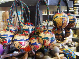 Percussion instrument made of wood, Rishikesh, Uttarakhand, North India, India