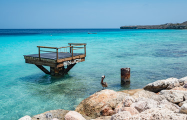 Coral Beach  Views around the Caribbean island of Curacao