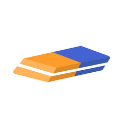 Eraser flat vector icon. Isolated on white background