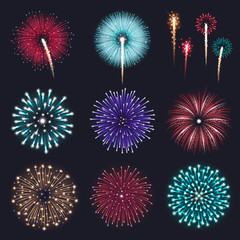 Realistic Fireworks Set